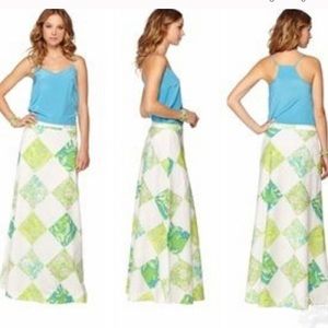 Lilly Pulitzer Harper Skirt & Blue Top set